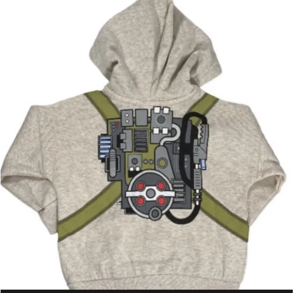 Baby Toddler Boys Ghost Busters Photon Pack Hooded Sherpa Full Zipper 2T